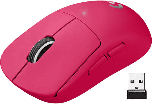 Logitech Logitech G Pro X Superlight Wireless Mouse, 2.4 GHz Connectivity, 40G Acceleration, 25600DPI Hero Optical Sensor, Up To 70 Hour Battery Life, 5 Buttons, Windows and Mac Compatible, Pink | 910-005957 - thumbnail 4