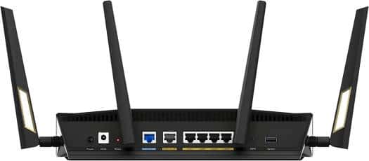 Asus Asus RT-AX88U Pro AX6000 Dual Band WiFi 6 Router, Dual 2.5G Port, 2.0 GHz Quad Core CPU, Ai Protection Pro, WPA3, Mesh WiFi Support, WAN Aggregation, External Antenna x 4, Black | 90IG0820-MU9A00 - thumbnail 1