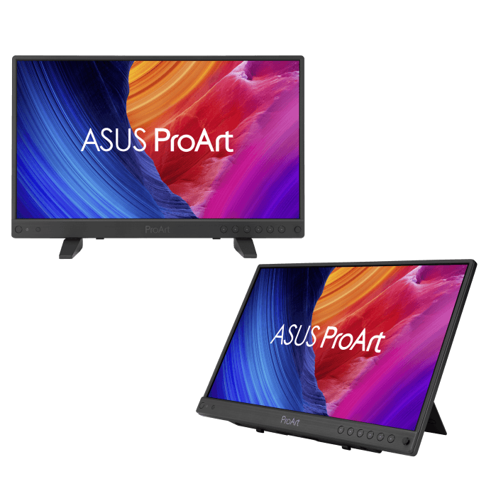 Asus ASUS ProArt Display PA16USV Professional Portable Monitor – 15.6-inch, 4K UHD (3840 x 2160), IPS, HDR-10, 100% sRGB / Rec.709, ΔE < 2, Calman Verified, 12G-SDI, HDMI, USB-C | 90LM09Z3-B01370 - thumbnail 1