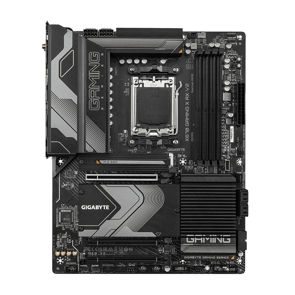 Gigabyte Gigabyte X670 GAMING X AX V2 ATX Motherboard, AM5, DDR5, 4xSMD DIMMs, 1xPCIe 5.0 x4 and 3xPCIe 4.0 x4 M.2, 2.5GbE LAN & Wi-Fi 6E 802.11ax, Q-Flash Plus, Smart Fan 6 | X670 GAMING X AX V2 DDR5 - thumbnail 4