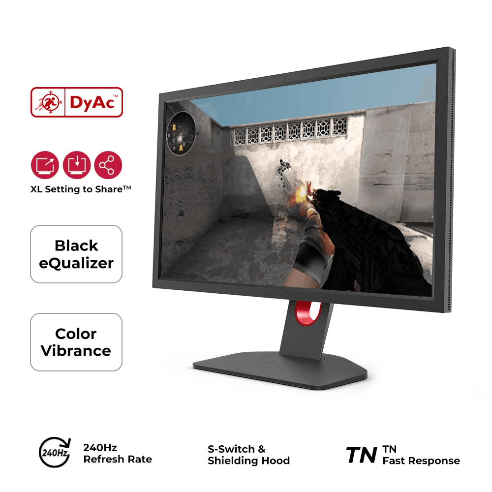 Benq BenQ  XL2546K 24.5 Inch 240Hz Gaming Monitor1920*1080  Dynamic  HDMI,DP GAMING MONITER | 9H.LJNLB.QBP - thumbnail 5