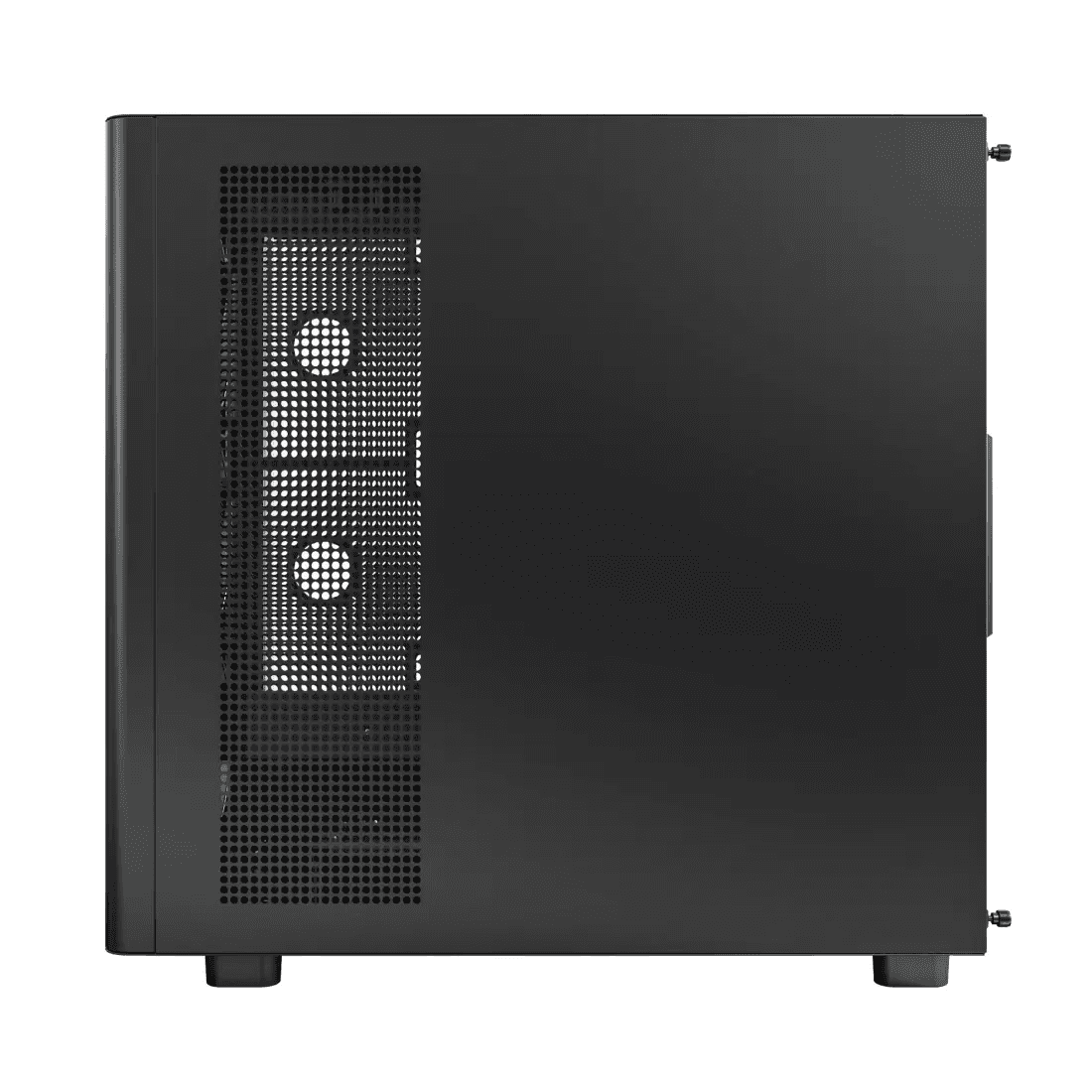 Montech Montech XR Wood Mid Tower Case, American Walnut wood plates, MB Support Upto ATX, 4x Pre-installed GF120 ARGB PWM Fan, Supports 360mm AIO Cooler, USB 3.0, USB Type-C,  Black | XR Wood - thumbnail 4