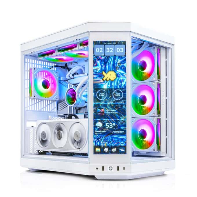 Nanotech Project 4080 Y70 Edition Gaming PC, Core i9 24 Cores, 32 Threads, RTX 4080 SUPER 16GB, 2TB NVMe SSD, 64GB RAM (2x32GB) DDR5 6000MT/s, 1300W, ARGB Liquid CPU Cooler, WiFi+BT - thumbnail 9