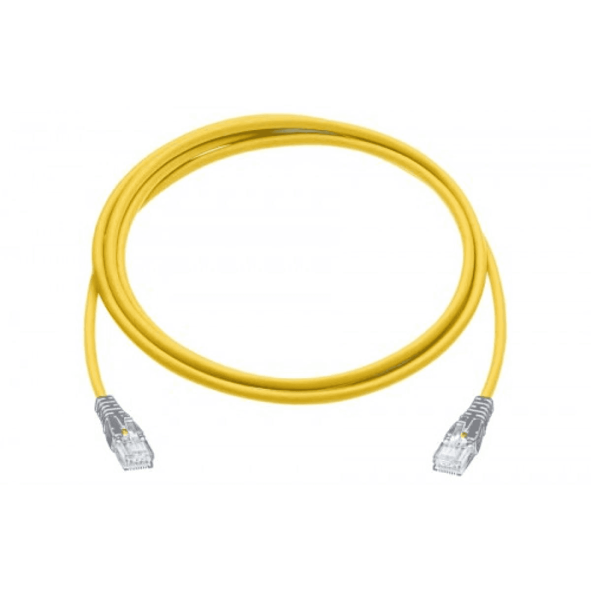 D-link D-Link CAT6 UTP 24 AWG PVC Round Patch Cord, 4 Unshielded Twisted Pair (UTP) Cable, solid copper, 24 AWG Conductor Size, HD-PE, PVC UL94V-0, 1m Yellow | NCB-C6UYELR1-1 - thumbnail 1