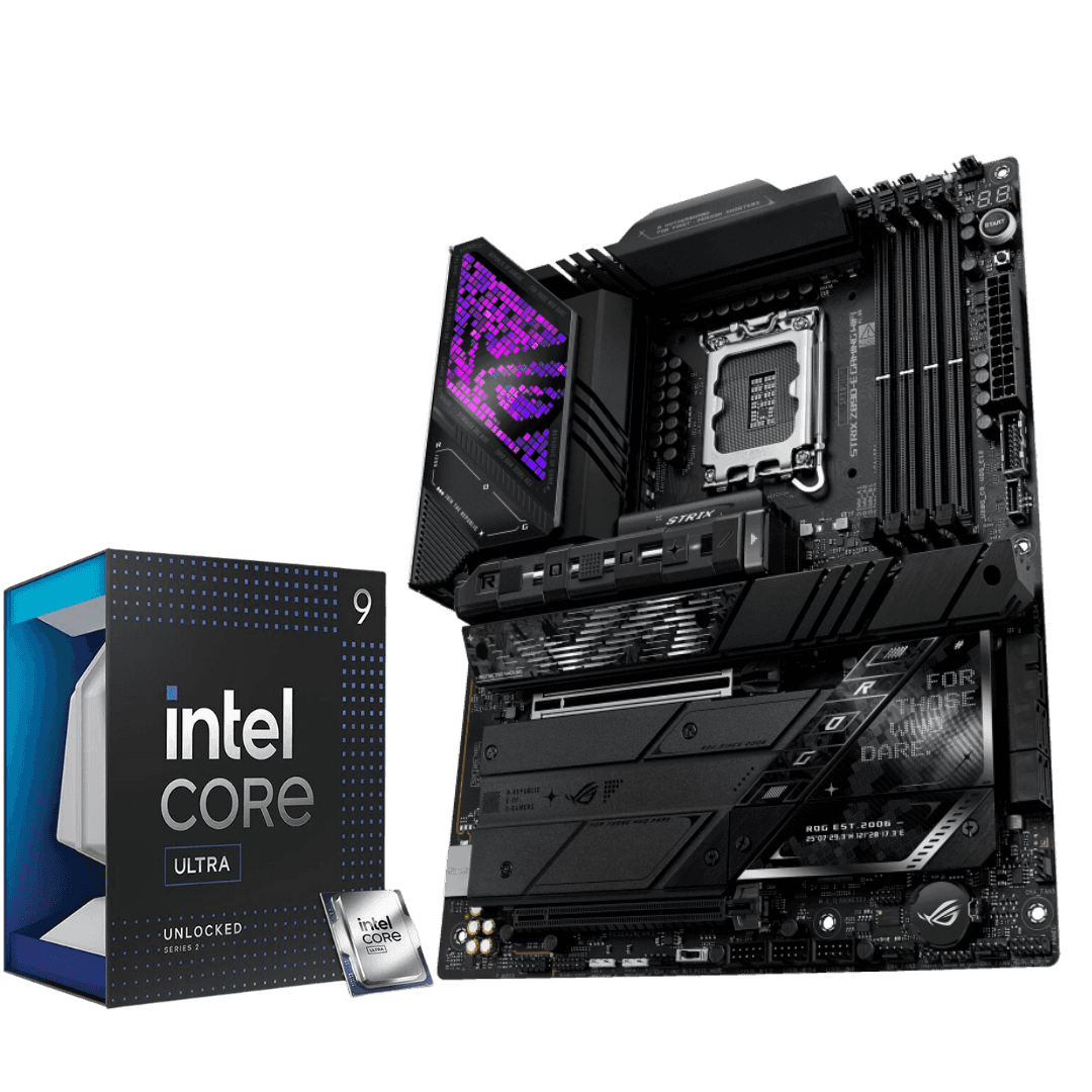 Asus Intel Core Ultra 9 285K Processor X ROG STRIX Z890-E GAMING WIFI Motherboard | Ultra Series Combo - thumbnail 2
