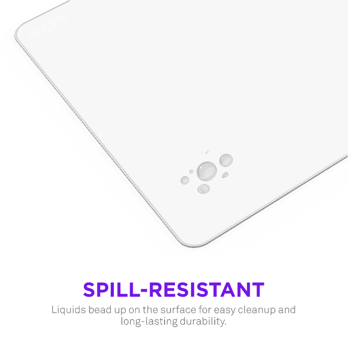 NZXT NZXT Zone XL Cloth Gaming Mousepad, Spill-Resistant, L 750 mm (29.53 in), W 400 mm (15.75 in), Micro-weave cloth, White | MM-XLGSP-WH - thumbnail 6