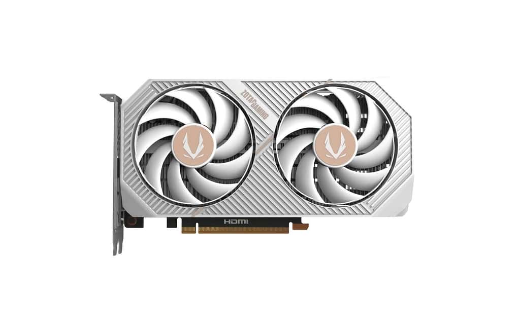 ZOTAC GAMING GeForce RTX 5060 Twin Edge OC White Edition 8GB GDDR7 Graphics Card, 128-bit 28 Gbps, 3840 CUDA cores, SFF-Ready compact, NVIDIA Blackwell architecture and DLSS 4 | ZT-B50600Q-10M thumbnail 2