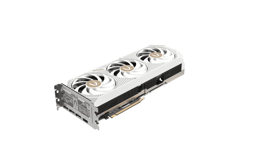 ZOTAC ZOTAC GAMING GeForce RTX 5070 Ti SOLID CORE OC White Edition Graphic card, 16GB GDDR7, 256-bit 28 Gbps, 8960 CUDA cores, 2482 MHz Engine Clock, NVIDIA Blackwell architecture and DLSS 4  | ZT-B50710Q2-10P - thumbnail 4
