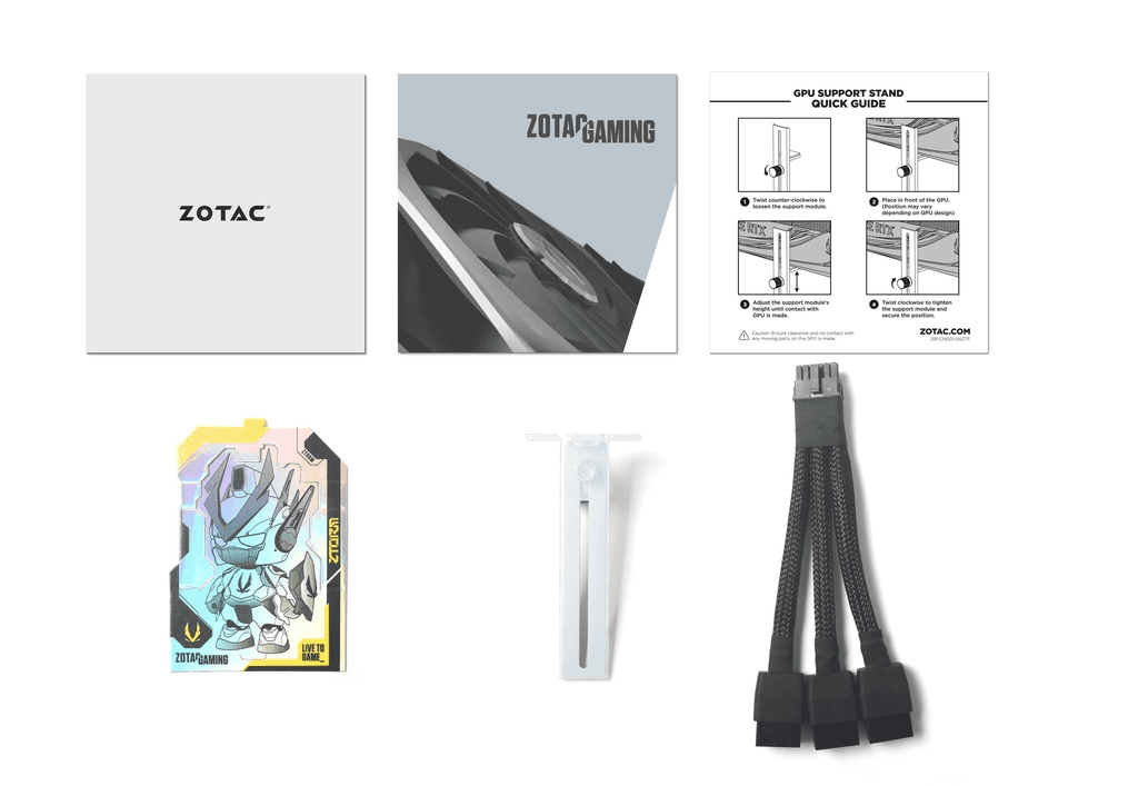 ZOTAC ZOTAC GAMING GeForce RTX 4070 Ti Trinity OC Graphics Card, 12GB GDDR6X 192-bit Memory, 2625 MHz Boost Clock, 21 Gbps Memory Clock, PCI E 4.0 x16, 3x DP 1.4a, 1x HDMI, White | ZT-D40710Q-10P - thumbnail 2
