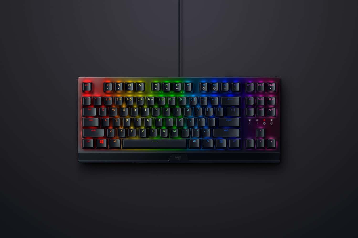 Razer BlackWidow V3 Mini HyperSpeed Phantom Edition 65% Wireless Mechanical Gaming Keyboard, Green Mechanical Switches, RGB Customizable Backlighting, US Layout, Black | RZ03-03892000-R3M1 thumbnail 4