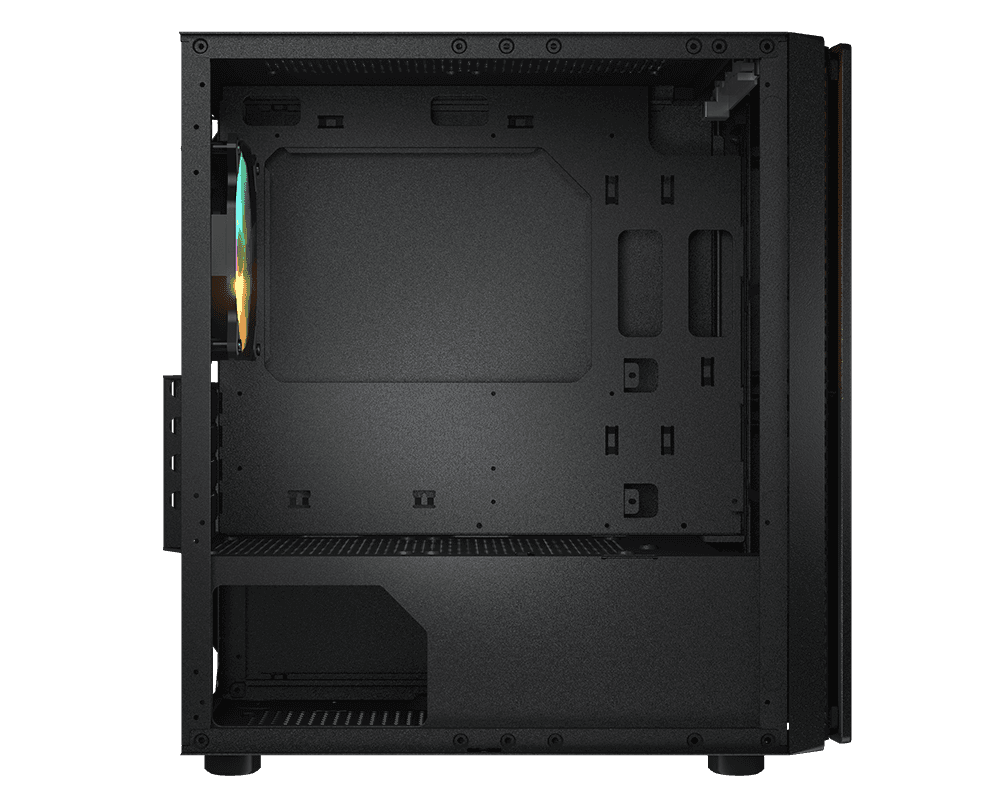  Cougar Purity RGB Mini Tower Case, 3mm Hinged Tempered Glass Panel, 1x Pre-Installed aRGB Fan, Up to 5xFan & 240mm Radiator Support, Black | 385PC40.0002 thumbnail 6