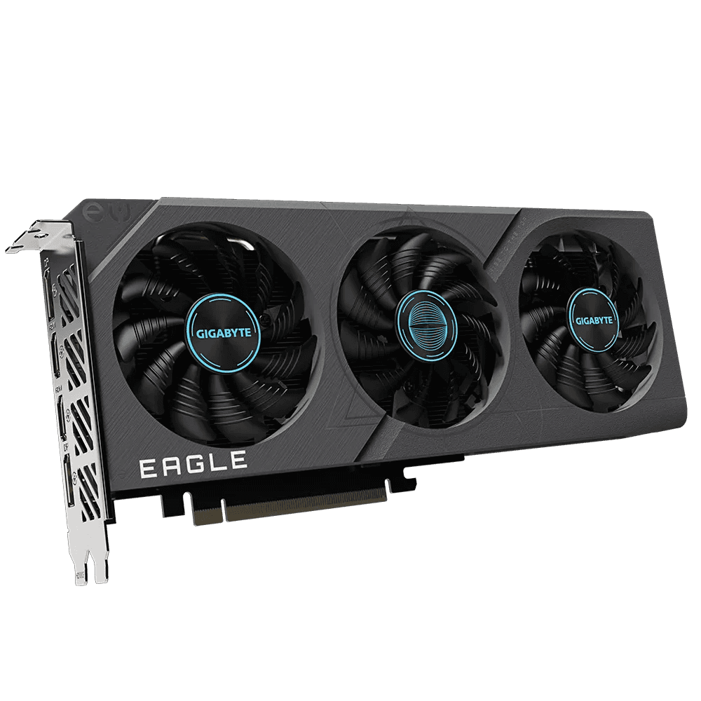 GIGABYTE GeForce RTX 4060 EAGLE OC Graphics Card, 8GB GDDR6 128 bit Memory, 2505 MHz Core Clock, 3072 CUDA Cores, 17Gbps Memory Clock, PCI-E 4.0, DP 1.4a *2 HDMI 2.1a *2 | GV-N4060EAGLE OC-8GD thumbnail 4