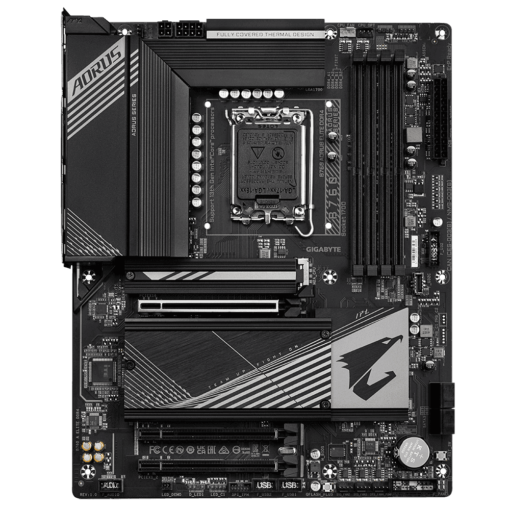 Gigabyte B760 Aorus Elite AX DDR4 LGA1700 ATX PC Motherboard | B760 AORUS ELITE DDR4 thumbnail 6