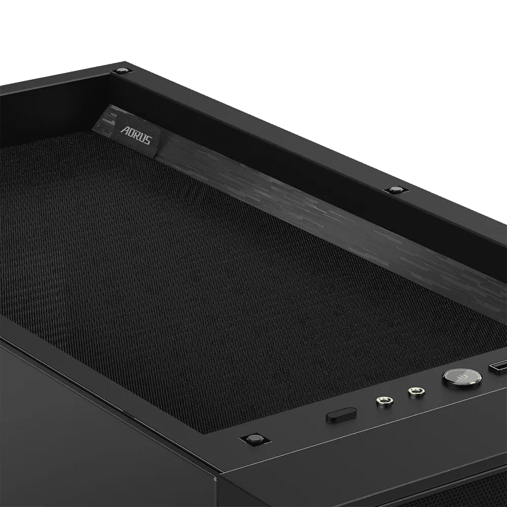 GIGABYTE AORUS C500 GLASS ATX Mid-Tower Gaming Case, Steel & Tempered Glass, 4 x Pre-Installed 120mm ARGB Fans, Up to 420mm Radiator, USB 3.2 Type-C / USB 3.0, Black | AC500G-ATX thumbnail 5