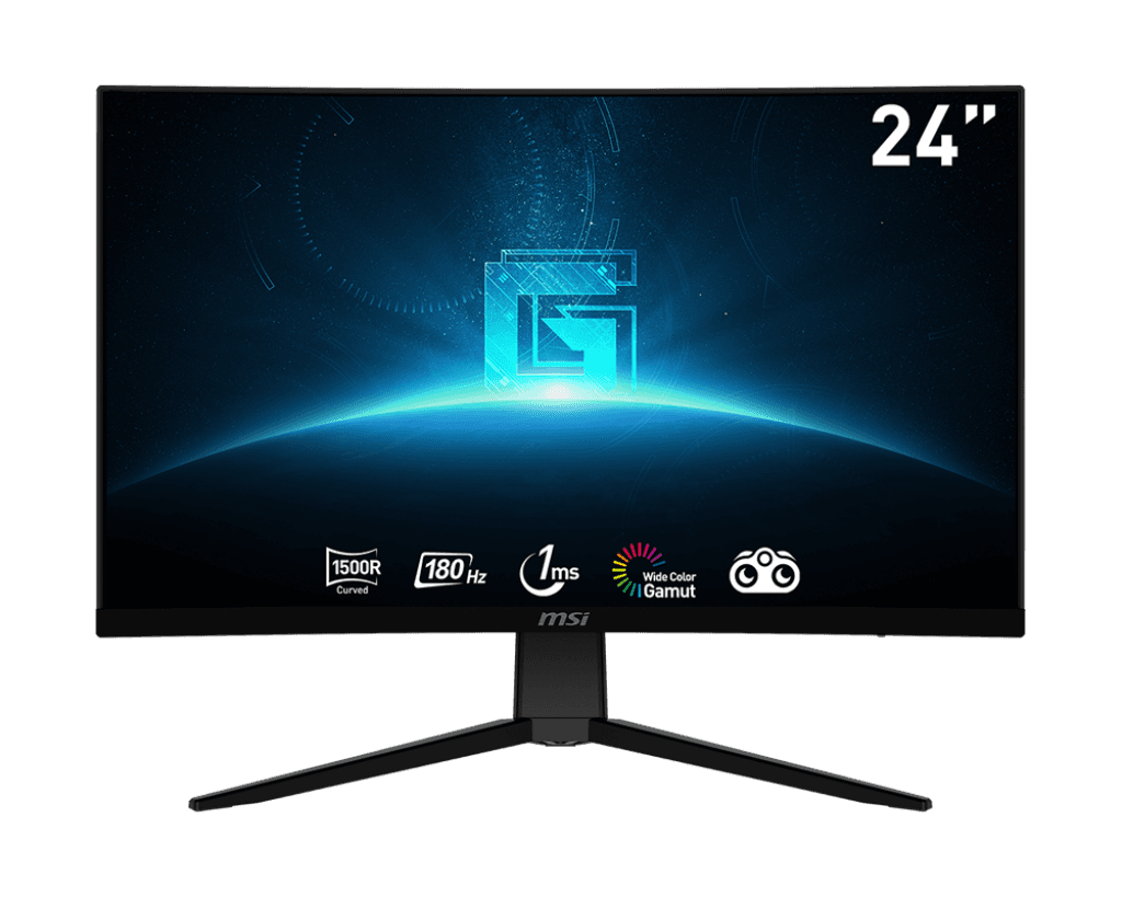 MSI G2422C 24-Inch Full HD Curved Gaming Monitor, 180 Hz Refresh Rate, 1ms response time, Resolution 1920 x 1080 (FHD), Black | 9S6-3BB31H-020 thumbnail 2
