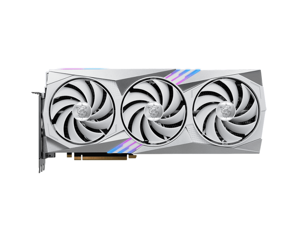 MSI RTX 4070TI 12GB GAMING X TRIO WHITE GDDR6X 3 FAN NVIDIA GRAPHIC CARD,912-V513-079,4711377042000,824142311769 thumbnail 6
