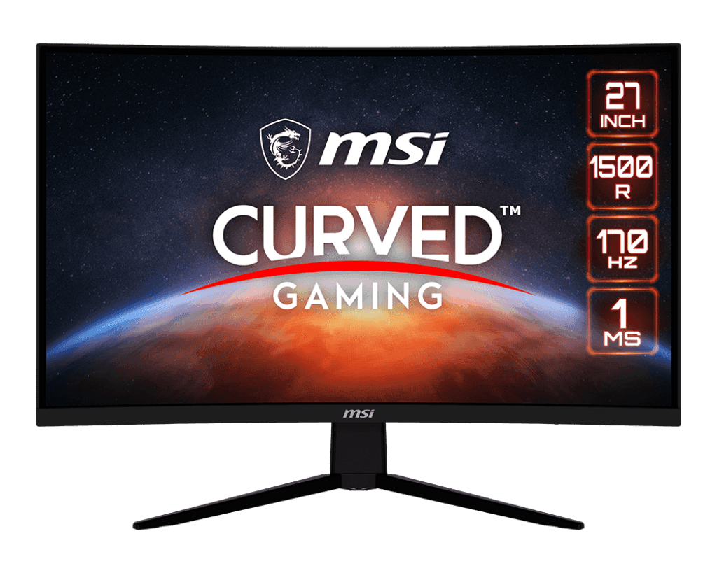MSI G273CQ, 27" Gaming Monitor, 2560 x 1440 (QHD), VA, 170Hz, FreeSync Premium, HDR Ready, HDMI, Displayport, Tilt, Black| 9S6-3CD01H-022 thumbnail 4