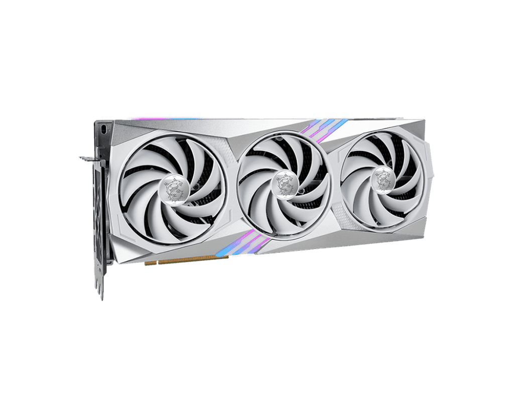 MSI RTX 4070TI 12GB GAMING X TRIO WHITE GDDR6X 3 FAN NVIDIA GRAPHIC CARD,912-V513-079,4711377042000,824142311769 thumbnail 8