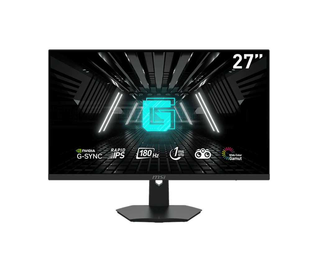 MSI 27??? FHD (1920 x 1080) Non-Glare with Super Narrow Bezel 180Hz 1ms 16:9 HDMI/DP G-sync Compatible HDR Ready HDR Ready IPS Gaming Monitor (G274F),Black | 9S6-3CC2CH-207 thumbnail 1