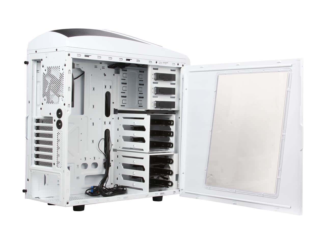 NZXT P240 GAMING COMPUTER CASE| MATTE BLACK/ORANGE thumbnail 5