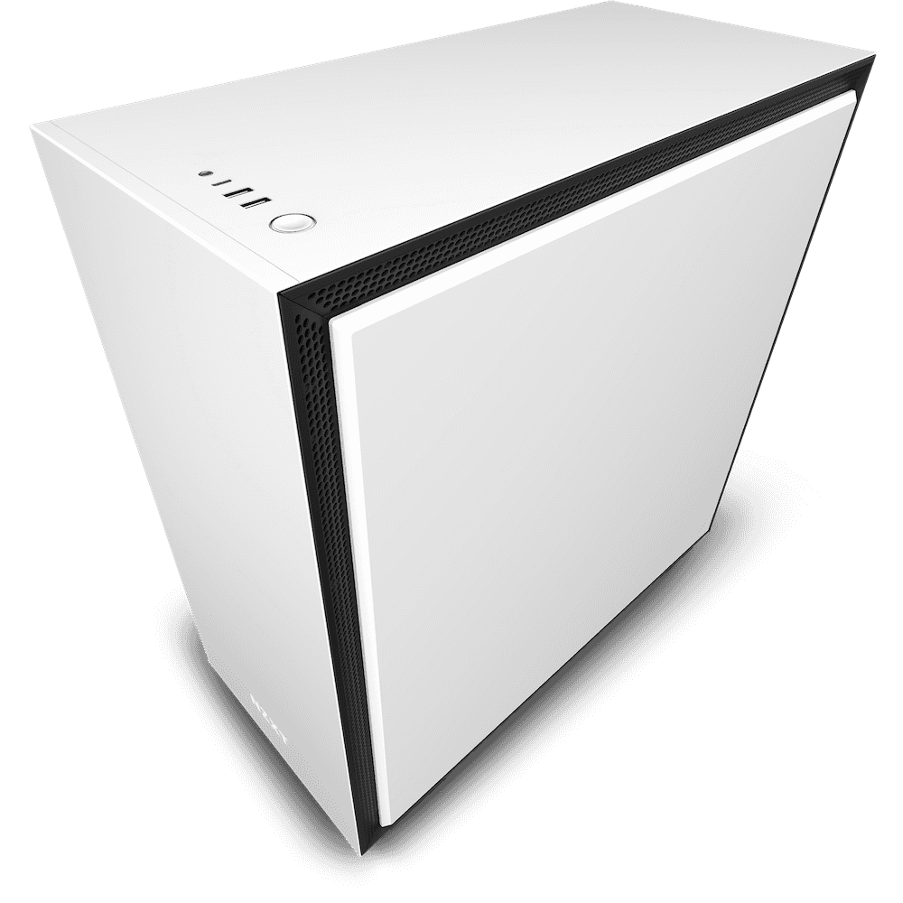 NZXT H710i ATX Mid Tower PC Gaming Case, Front I/O USB Type-C Port, Vertical GPU Mount, Integrated RGB Lighting, Water-Cooling Ready, White/Black | CA-H710i-W1 thumbnail 5