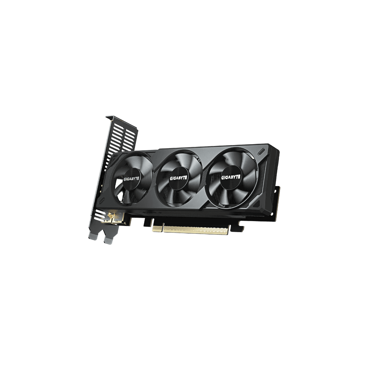 Gigabyte GeForce RTX 5060 OC Low Profile 8GB PCI-Express Graphics Card, Boost Clock: 2512MHz, Memory 8GB 28000MHz GDDR7, Cuda Cores: 3840, VR Ready, PhysX/CUDA Enabled, NVIDIA Blackwell 2.0, 4nm Process, Real-Time Ray Tracing, DLSS 4. thumbnail 1