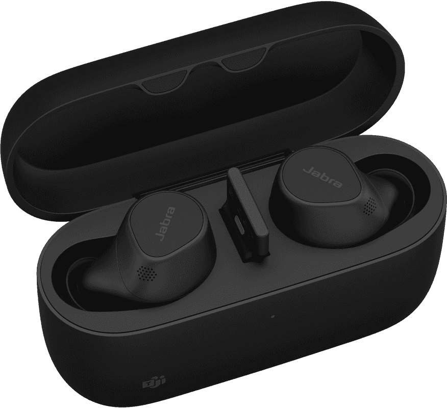 Jabra Evolve2 USB-A MS Buds, Active Noise Cancellation, Noise Isolating, Up to 8 Hours Battery, IP57 Rating Water & Dust Proof, Black | 20797-999-999 thumbnail 5