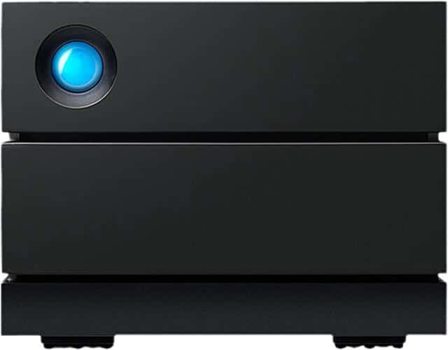 LaCie 28TB 2big 2-Bay USB 3.1 Type-C RAID Array External HDD, Transfer Speeds up to 490 MB/s, 7200 RPM, For Mac and PC Desktop, Rescue Services, 2 x SATA 3.5" Drive Bays, Black | STHJ28000800 thumbnail 1