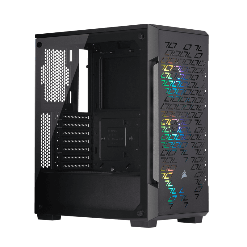 CORSAIR ICUE 220T RGB AIRFLOW TG M-T SMART CASE BLACK   840006618584 thumbnail 3