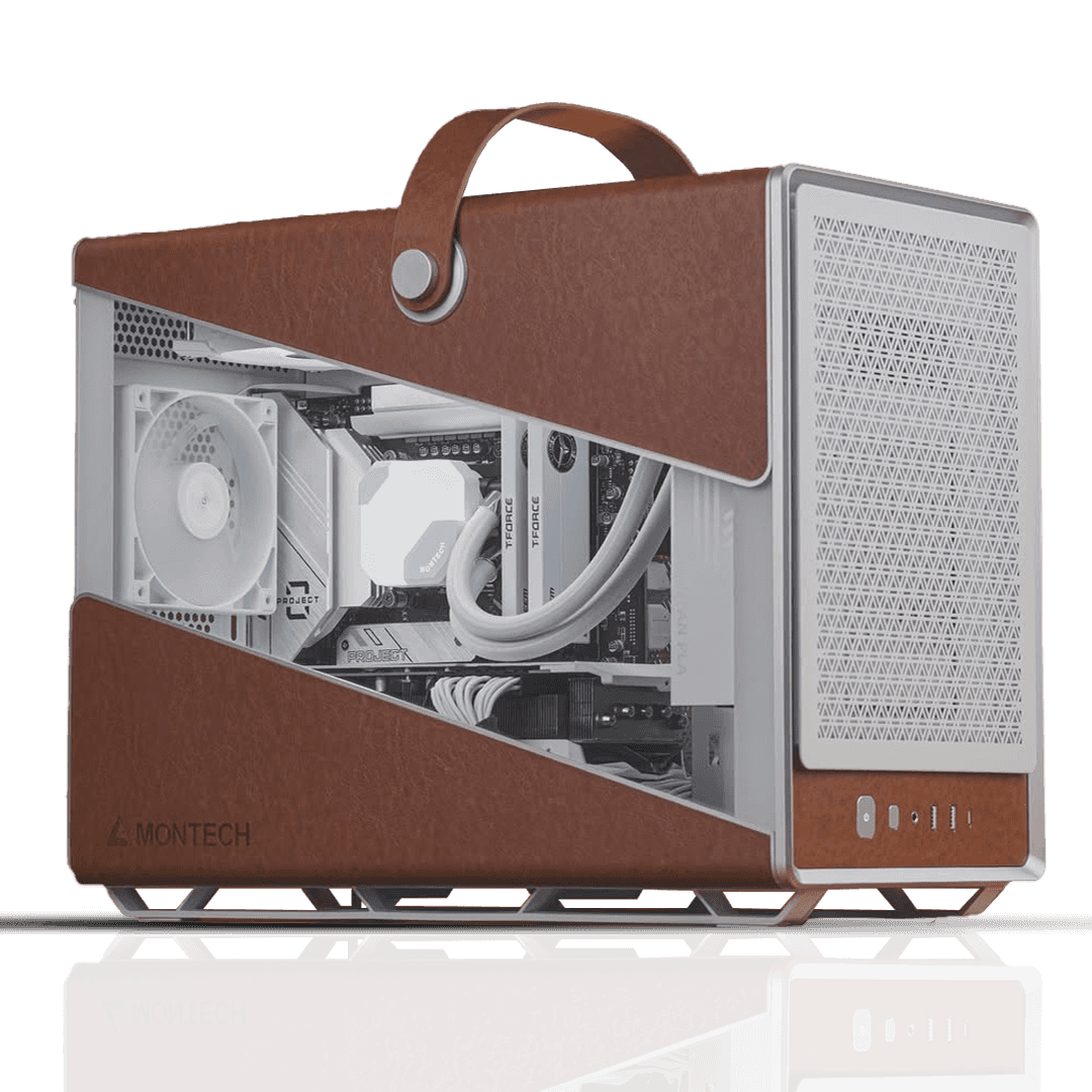 Portable High-end White Gaming PC: Ryzen 7 7800X3D, RTX 5070 12GB, 32GB DDR5, 1TB NVMe thumbnail 1