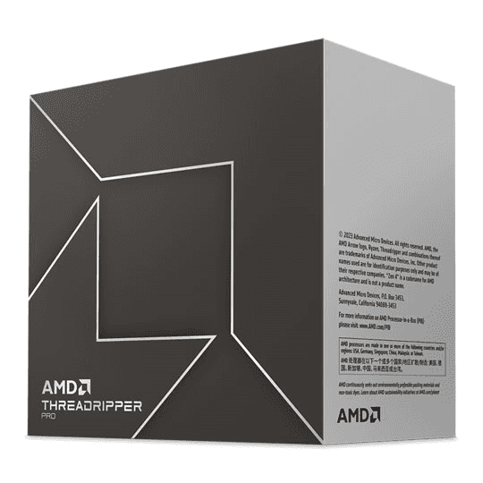 AMD Ryzen Threadripper PRO 7985WX 3.2 GHz sTR5 Processor, 64 Cores & 128 Threads, 5.1GHz Max Turbo Frequency, 256MB L3 Cache, 8-CH DDR5 ECC Memory, Up to 5200MT/s, Zen 4 Arc | 100-100000454WOF thumbnail 1
