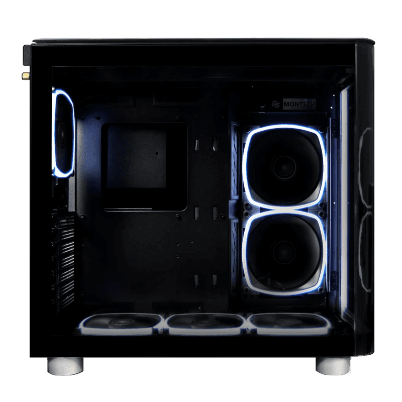 Montech KING 95 ULTRA GS Dual-Chamber Mid-Tower ATX Case - Silver | KING-95-Ultra thumbnail 5
