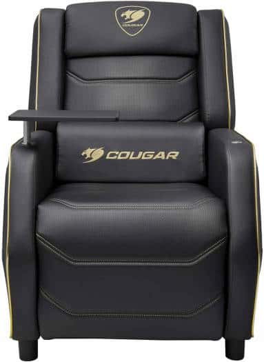COUGAR RANGER PRO ROYAL Adjustable Gaming Sofa with Detachable Swivel Table, Breathable PVC Leather, Side Storage Pocket, USB Type-C Charging Port, Headrest & Lumbar Pillow, Black | 3MRGPGLB.0001 thumbnail 5