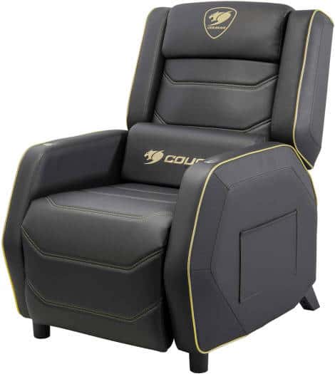 COUGAR RANGER PRO ROYAL Adjustable Gaming Sofa with Detachable Swivel Table, Breathable PVC Leather, Side Storage Pocket, USB Type-C Charging Port, Headrest & Lumbar Pillow, Black | 3MRGPGLB.0001 thumbnail 2