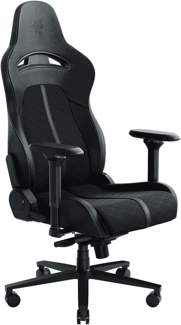 Razer Enki Gaming Chair: All-Day Gaming Comfort - Built-in Lumbar Arch - Optimized Cushion Density - Dual-Textured, Eco-Friendly Synthetic Leather - Reactive Seat Tilt & 152-Degree Recline - Green | RZ38-03720100-R3G1 thumbnail 4