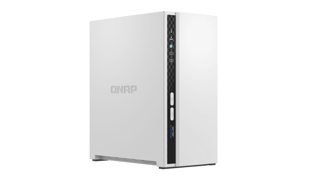 QNAP TS-233 2 Bay Desktop NAS,Gigabit Ethernet Port,2GB RAM On Board, 2x3.5Inch SATA 6Gb/s Drive Bay, ARM 4 Core Processor, Power, White | TS-233 thumbnail 2
