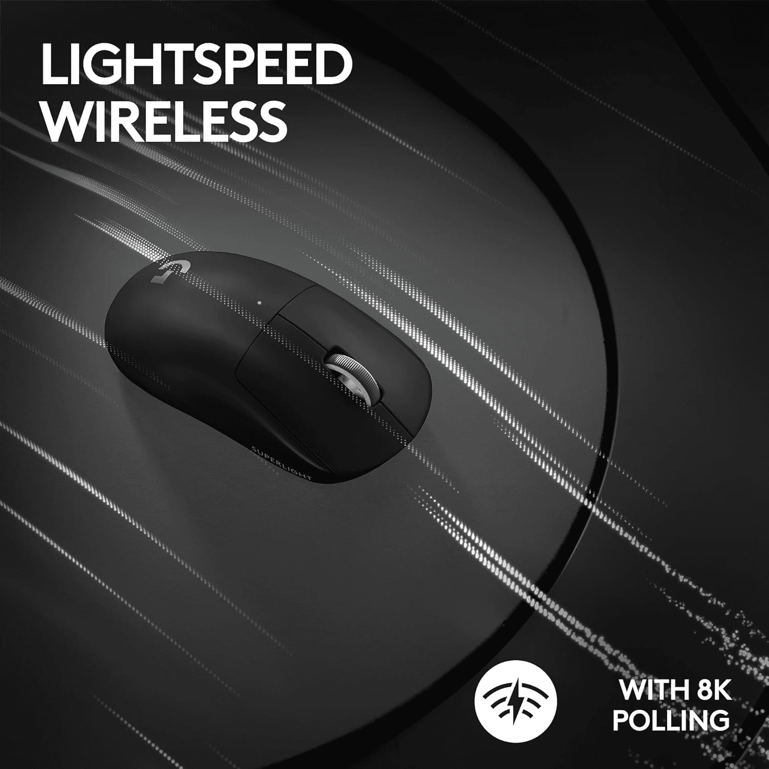 Logitech G PRO X SUPERLIGHT 2 LIGHTSPEED Wireless Gaming Mouse, Lightweight, LIGHTFORCE Hybrid Switches, HERO 2 Sensor, 32,000 DPI, 5 Programmable Buttons, USB-C Charging, PC & Mac - Black thumbnail 7