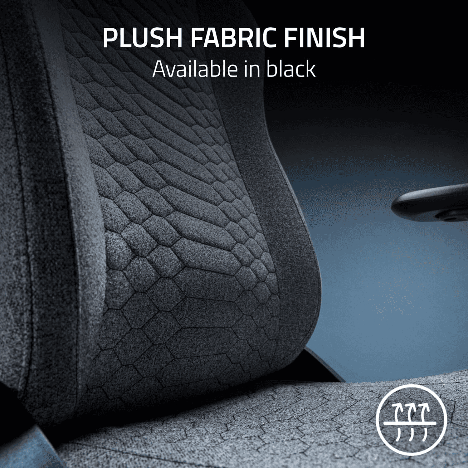 Razer Iskur V2 X Ergonomic Gaming Chair: Built-in Lumbar Support, Widened Seat, High Density Foam Cushions, Adjustable 152 Degree Recline, 2D Armrests, Plush Fabric Finish - Light Gray Edition | RZ38-05310200-R3G1 thumbnail 5