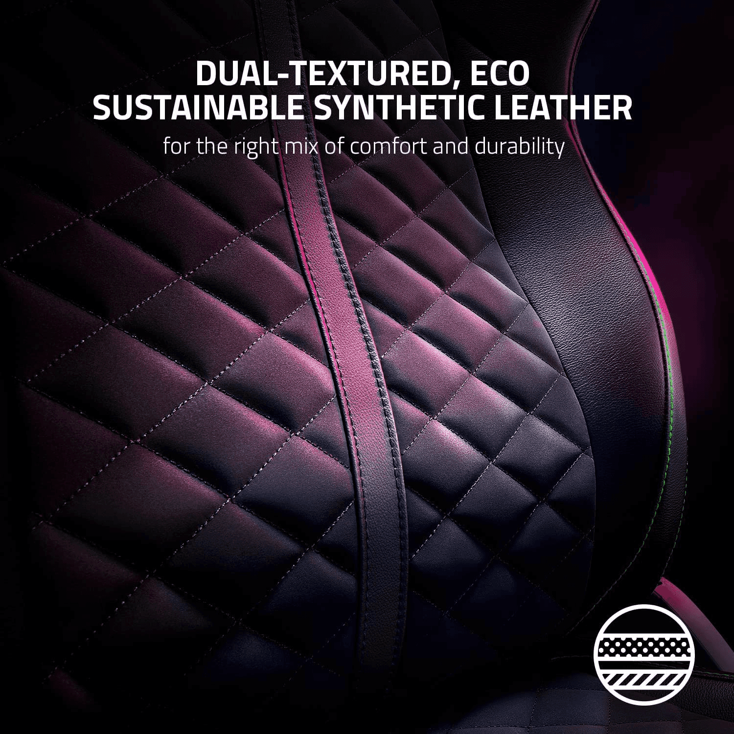 Razer Enki Black Gaming Chair, Designed For All-Day Comfort, Built-in Lumbar Arch, Optimized Cushion Density, 4D Armrests, 4 Gas Lift Class Steel Frame, 152 Degrees Back Angle | RZ38-03720300-R3G1 thumbnail 5