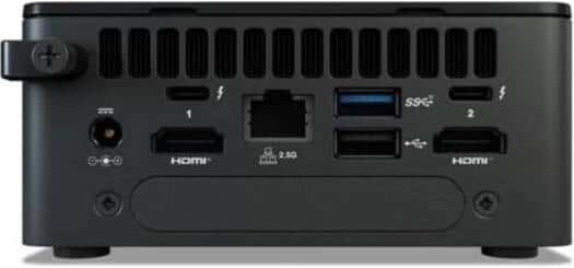 ASUS NUC 13 Pro Kit, NUC13ANHi5, Core i5-1340P Processor, 4xUSB, M.2 22x80 NVMe; 22x42 SATA, 2.5'' SATA slot, 2,5Gbe LAN, 2xHDMI, 2x Thunderbolt 4 (USB-C+DP), EU cord, single unit | 90AB3ANH-MR6120 thumbnail 1