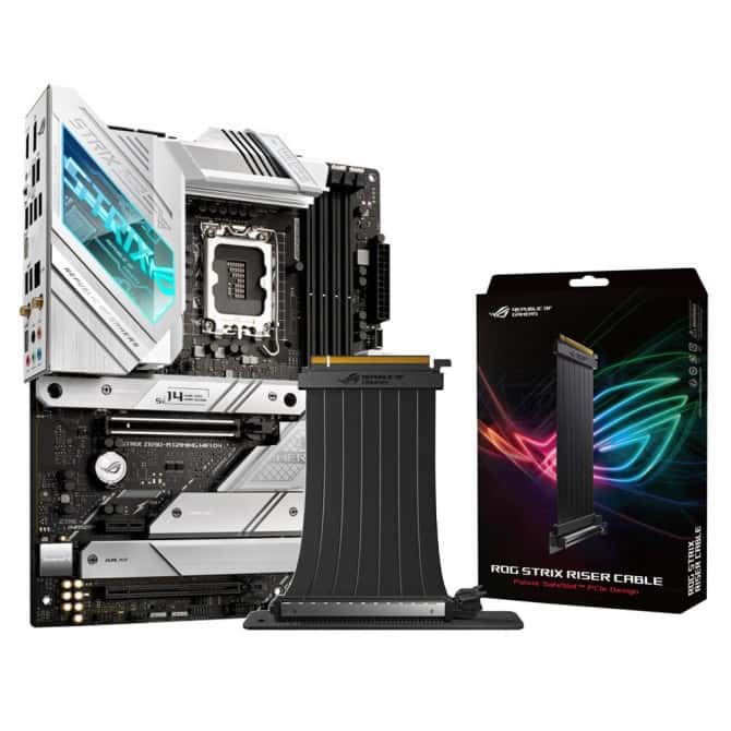 ROG STRIX Z690-A GAMING WIFI D4  Intel??Z690 LGA 1700 ATX motherboard with PCIe??5.0, 16+1 DrMos, Two-Way AI Noise Cancelation, AI Overclocking, AI Cooling, AI Networking, WiFi 6 (802.11ax), Intel??2.5 Gb Ethernet, four M.2 slots with heatsinks PCIe 4.0 N thumbnail 5
