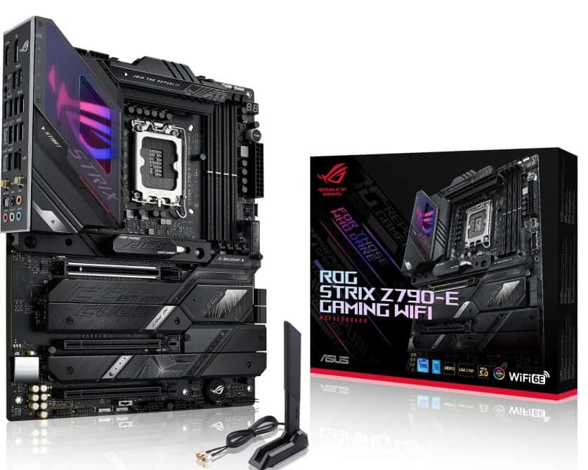 Asus Rog Strix Z790-E Gaming Wifi ATX DDR5 Motherboard, LGA 1700 Socket, Z790 Chipset, 2.5G LAN, Wifi 6E, Max 128GB Memory, 4x SATA 6Gb/s, 5x M.2 Slot, PCIe 5.0, Armoury Crate | 90MB1CL0-M0EAY0 thumbnail 4