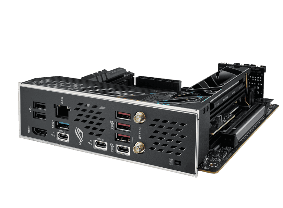 ASUS ROG STRIX Z790-I GAMING WIFI  Intel Z790 LGA 1700 Mini-ITX Motherboard , 10 + 1 power stages, DDR5, 2X M.2 slots, PCI 5.0 NVMe SSD slot, PCIe 5.0 x16 SafeSlot |  90MB1CM0-M0EAY0 thumbnail 4