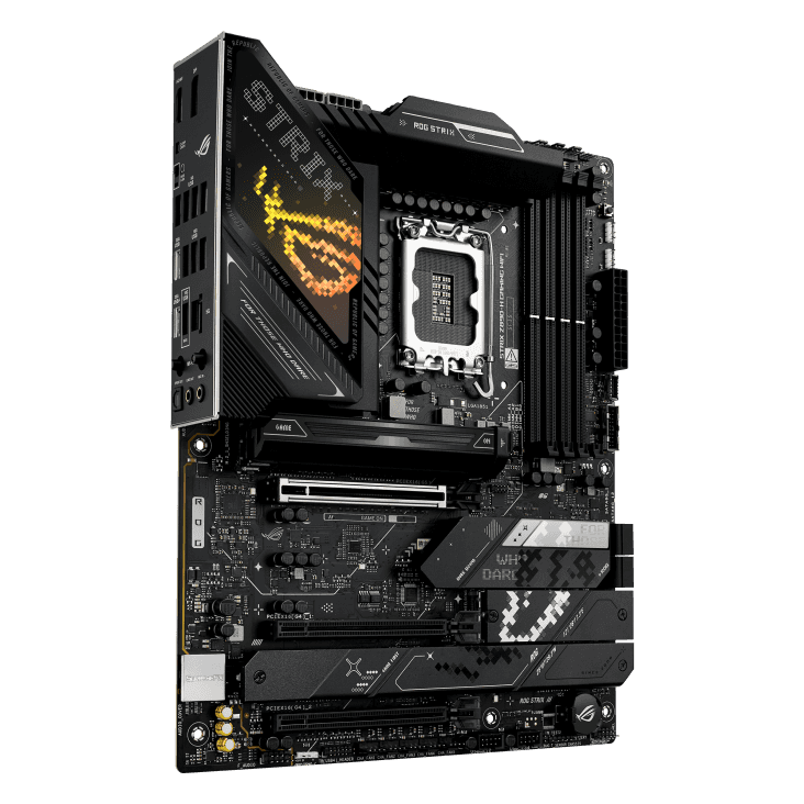 ASUS ROG STRIX Z890-H GAMING WIFI  ATX Motherboard, Intel Socket LGA1851, 4x DIMM slots, max. 256GB, DDR5, 4x M.2 slots and 4 x SATA 6Gb/s ports, Pcie 5.0, GEN 5, Wi-Fi 7, Bluetooth v5.4, Black | 90MB1K20-M0EAY0 thumbnail 3