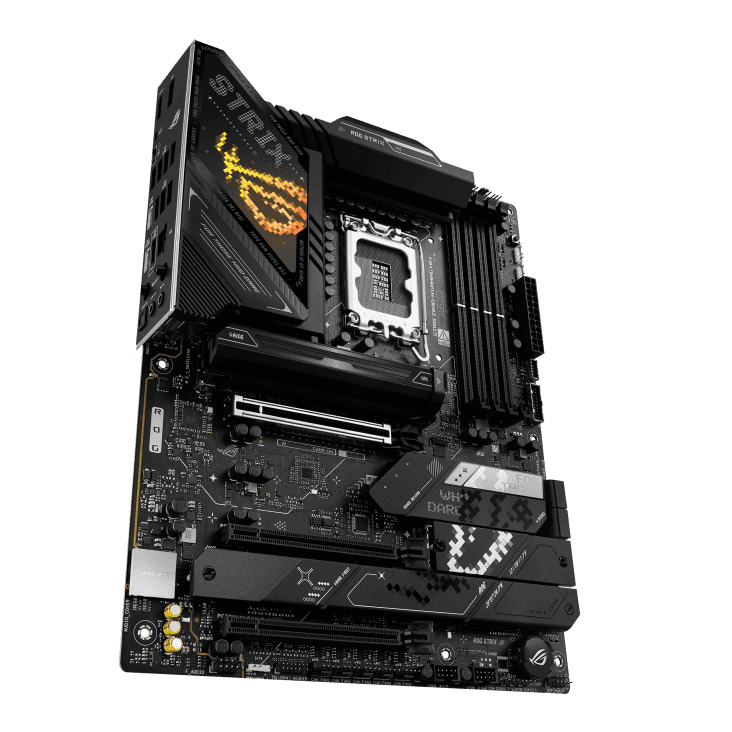 ASUS ROG STRIX Z890-H GAMING WIFI  ATX Motherboard, Intel Socket LGA1851, 4x DIMM slots, max. 256GB, DDR5, 4x M.2 slots and 4 x SATA 6Gb/s ports, Pcie 5.0, GEN 5, Wi-Fi 7, Bluetooth v5.4, Black | 90MB1K20-M0EAY0 thumbnail 6