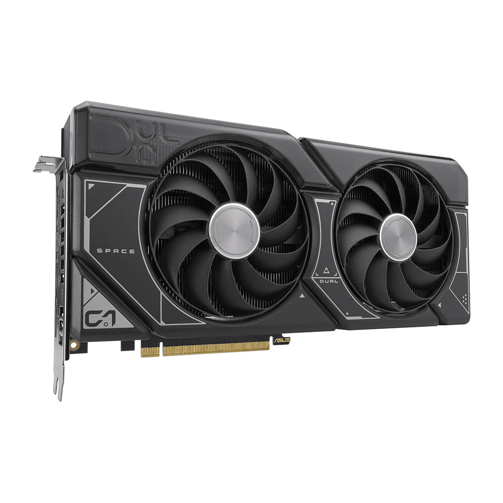 ASUS Dual GeForce RTX 4070 OC Edition Graphics Card, 12GB GDDR6X 192-bit Memory, 2520 MHz Engine Clock, 5888 CUDA Cores, 21 Gbps Memory Speed, PCI Express 4.0, 1x HDMI / 3xDP | 90YV0IZ2-M0NA00 thumbnail 1