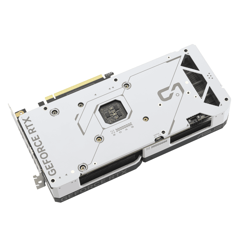 ASUS Dual GeForce RTX 4070 SUPER White OC Edition 12GB GDDR6X Graphic card, 192-bit, 7168 CUDA Cores, PCI E 4.0, 2550 MHz (Boost Clock), 2 Year Warranty | 90YV0K84-M0NA00 thumbnail 9
