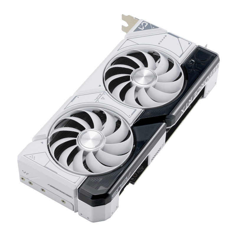 ASUS Dual GeForce RTX 4070 SUPER White OC Edition 12GB GDDR6X Graphic card, 192-bit, 7168 CUDA Cores, PCI E 4.0, 2550 MHz (Boost Clock), 2 Year Warranty | 90YV0K84-M0NA00 thumbnail 7