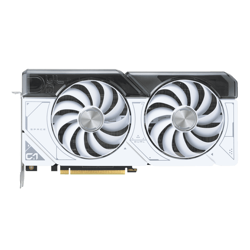 ASUS Dual GeForce RTX 4070 SUPER White OC Edition 12GB GDDR6X Graphic card, 192-bit, 7168 CUDA Cores, PCI E 4.0, 2550 MHz (Boost Clock), 2 Year Warranty | 90YV0K84-M0NA00 thumbnail 5