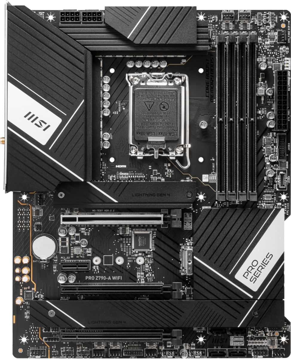 MSI PRO Z790-A WiFi ProSeries Motherboard (Supports 12th/13th Gen Intel Processors, LGA 1700, DDR4, PCIe 5.0, M.2, 2.5Gbps LAN, USB 3.2 Gen2, Wi-Fi 6E, ATX) 911-7E07-003 thumbnail 6